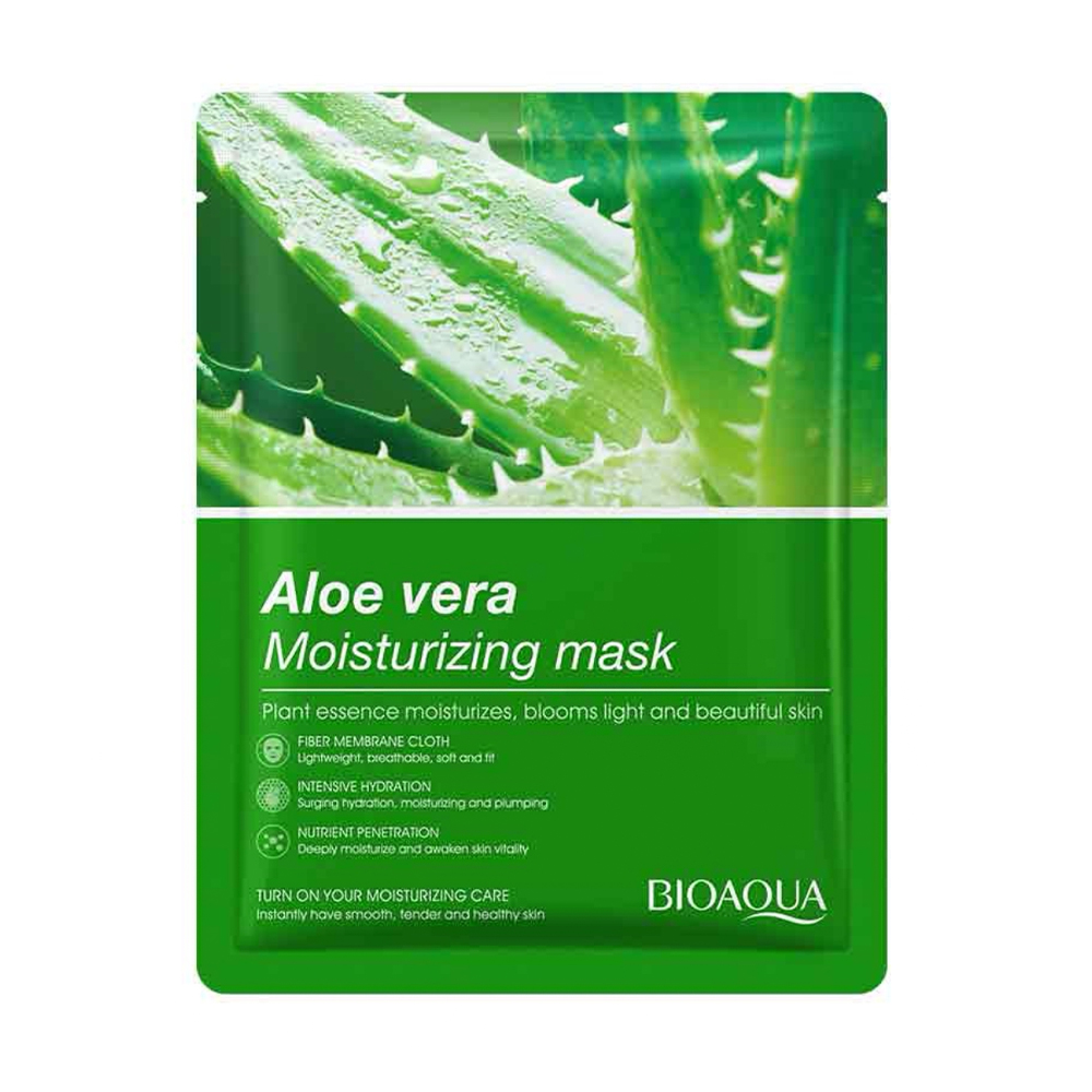 Тканинна маска для обличчя Bioaqua Aloe Vera Moisturizing Mask з алое вера, 25 г